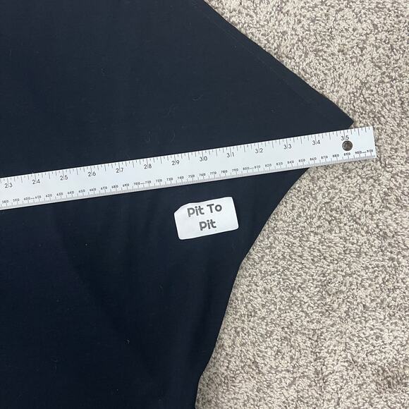 EILEEN FISHER Women's M Black Sleeveless Dolman Sleeve USA Made Lagenlook Blouse - Picture 7 of 9